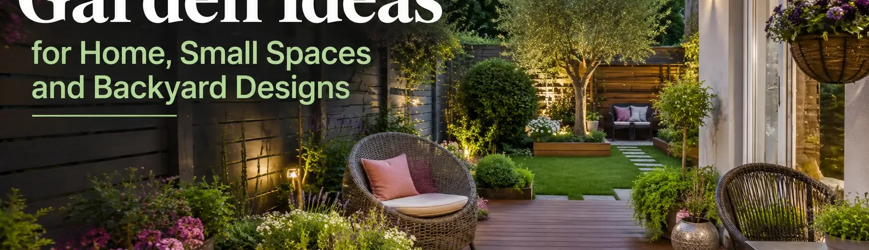 garden ideas for home small spaces and backyard designs